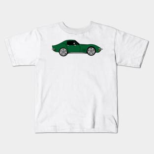 Brands Hatch Green C3 Corvette Kids T-Shirt